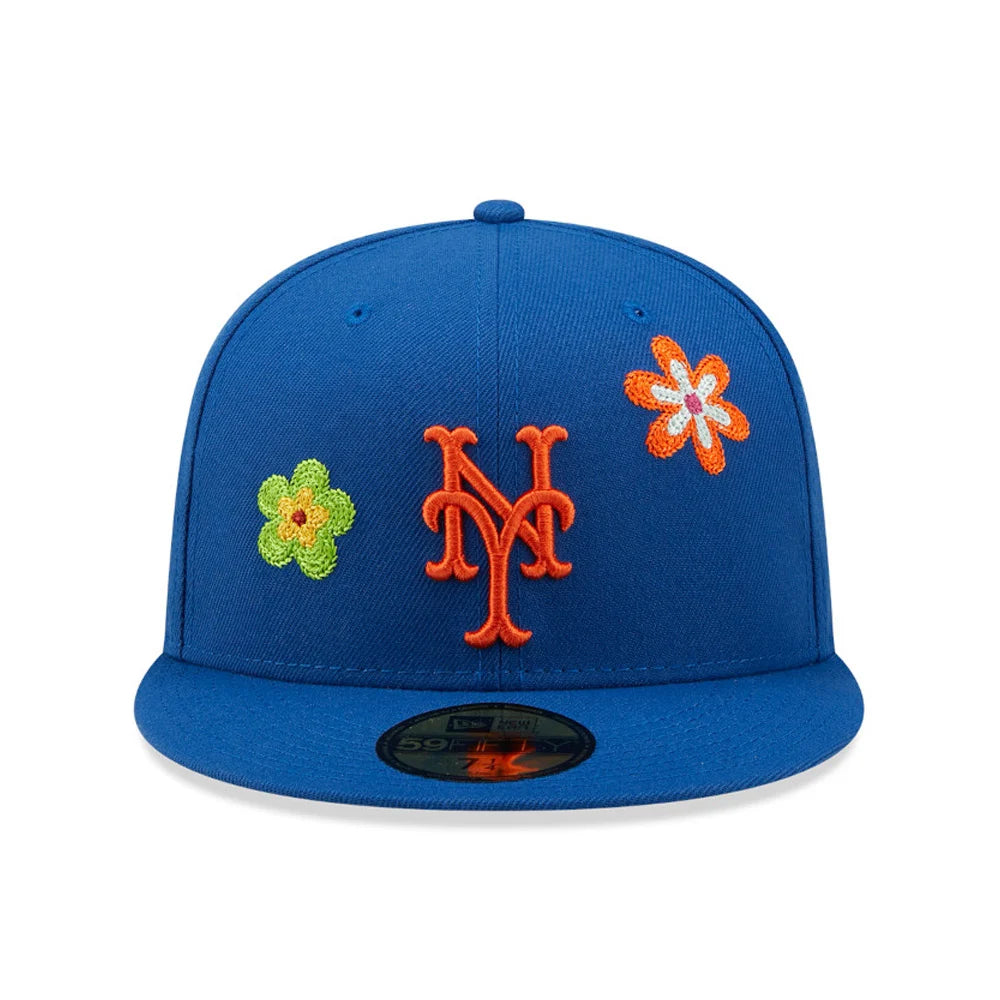 NEW ERA New York Mets MLB Flower Blue 59FIFTY Fitted Cap