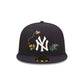 NEW ERA New York Yankees Watercolour Floral Navy 59FIFTY Fitted Cap
