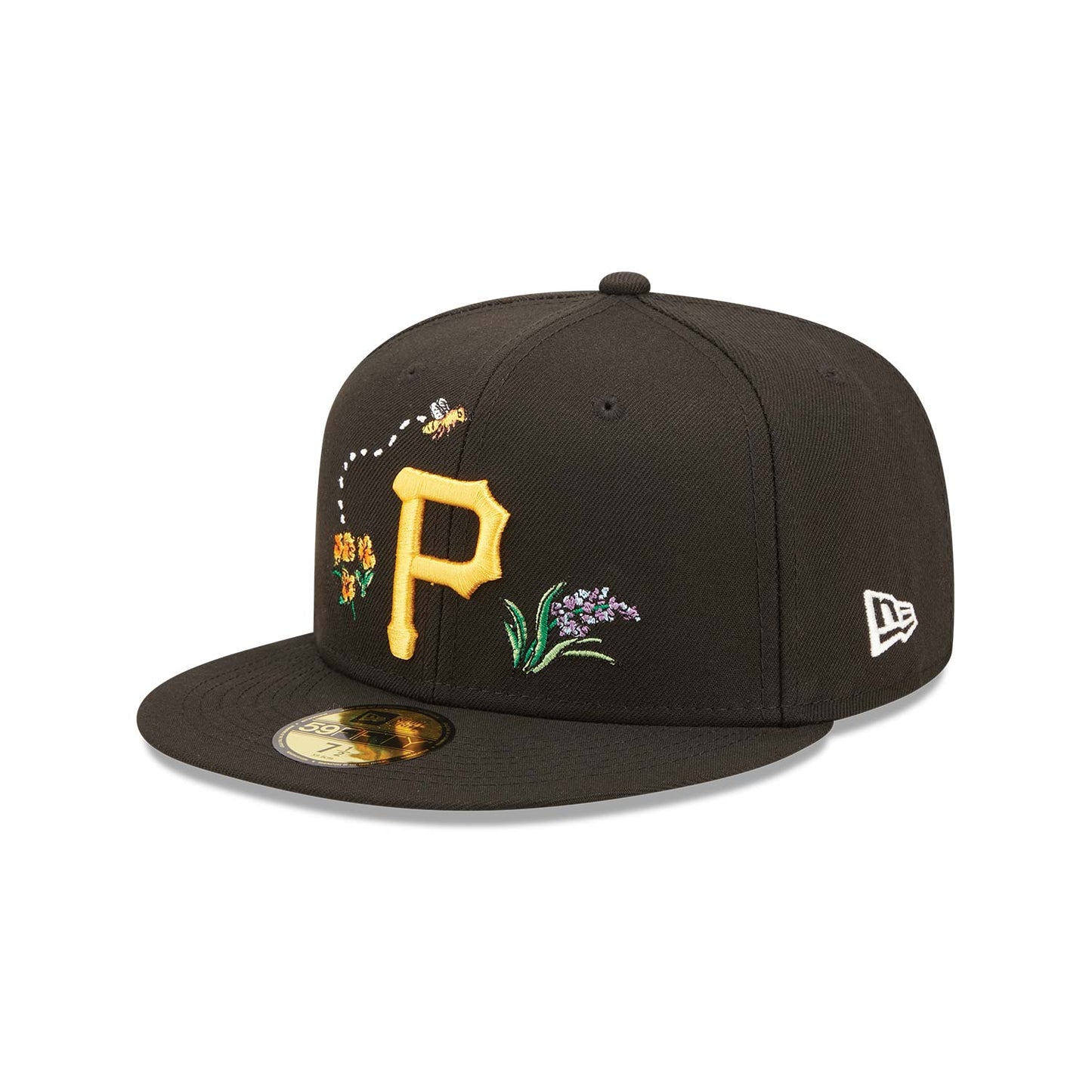 NEW ERA Pittsburgh Pirates Watercolour Floral Black 59FIFTY Fitted Cap