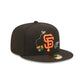 NEW ERA San Francisco Giants Watercolour Floral Black 59FIFTY Fitted Cap